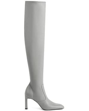 TOTEME Square-Toe Zip-Fastening Boots - White