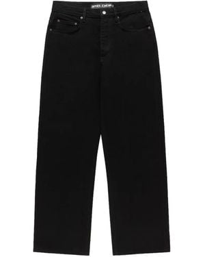Sp5der Jeans Oxy Con Applicazione Logo - Nero