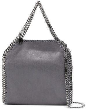 Stella McCartney Mini Falabella Chain-Strap Tote Bag - Grey