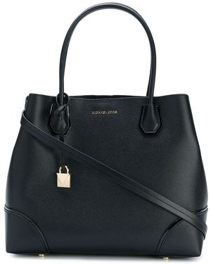 MICHAEL Michael Kors Padlock Tote - Black