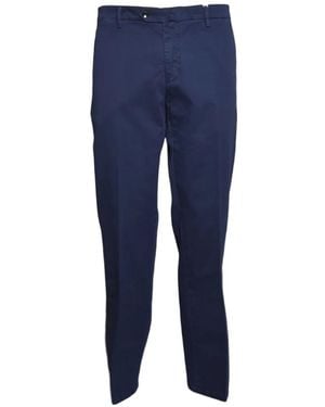 L.B.M. 1911 Pressed-Crease Straight-Leg Trousers - Blue