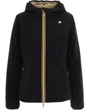 K-Way Lily Hooded Puffer Jacket - Black