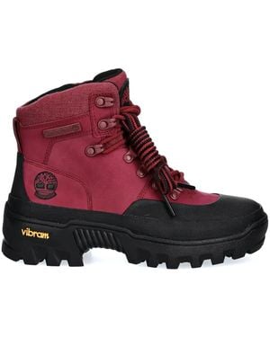 Timberland レザー ブーツ - レッド