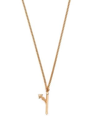 Emanuele Bicocchi Y Letter-Pendant Chain Necklace - Metallic