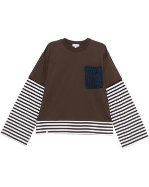 Charles Jeffrey Patch-Pocket T-Shirt - Brown