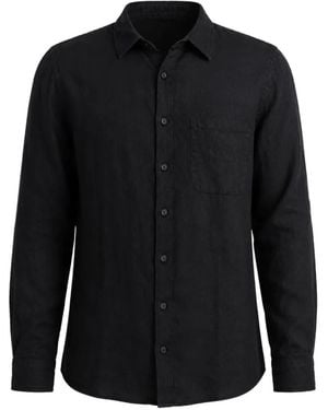 Hannes Roether Chest-Pocket Long-Sleeve Shirt - Black