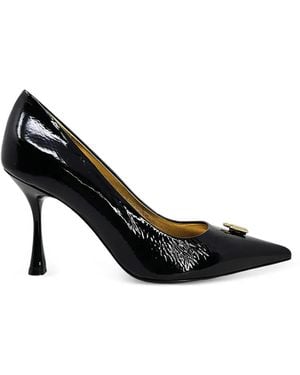 Madison Maison Alena Lock-Detail Pointed Court Shoes - Black