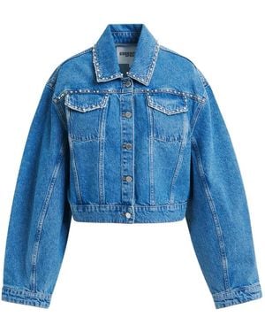 Essentiel Antwerp Spijkerjack Verfraaid Met Parels - Blauw