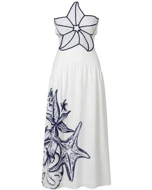 sachin and babi light blue dress Farm Rio Red Fish Top Maxi Dress