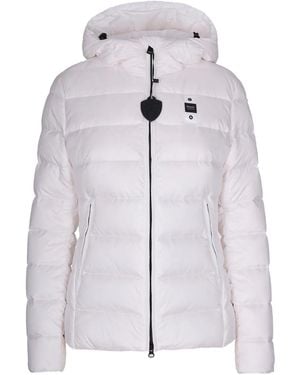 Blauer Caroll Hooded Embellished Puffer Jacket - Grey