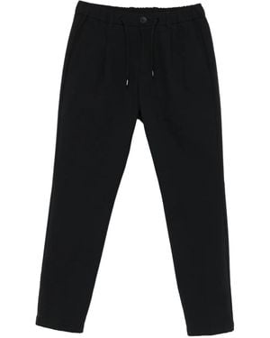Herno Drawstring Cotton Pants - Black