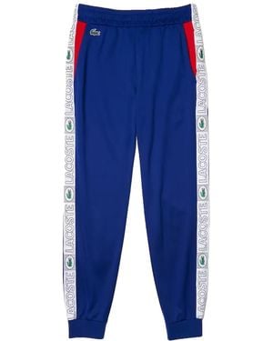 Lacoste Logo-Tape "Cosmic" Track Trousers - Blue