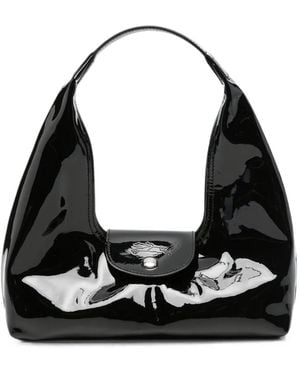 Longchamp Bolso De Hombro Le Pliage De Piel - Negro