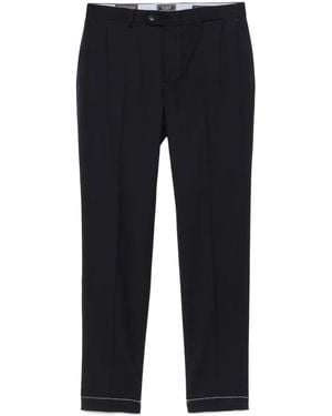 Peserico Virgin Wool Trousers - Blue