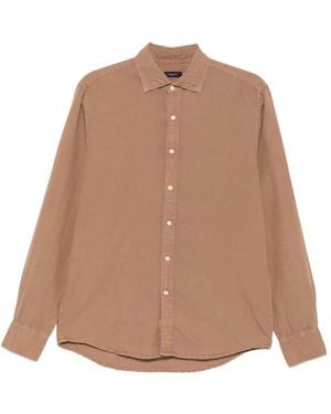 Deperlu Flynn Curved-Hem Shirt - Natural