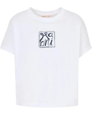 Marni Logo-Print T-Shirt - White