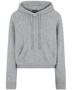 Tom Ford Pocket Hoodie - Gray