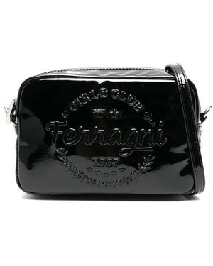 Chiara Ferragni ロゴエンボス ショルダーバッグ - ブラック
