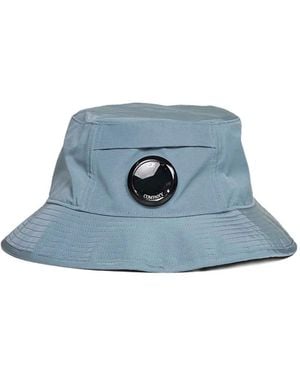 C.P. Company Chrome-R Pocket-Lens Bucket Hat - Blue