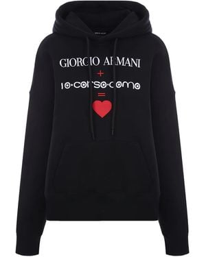 Giorgio Armani X 10 Corso Como Cotton Hoodie - Black
