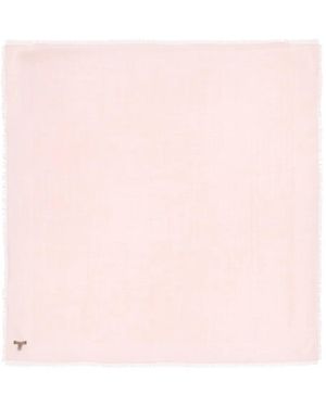 Loro Piana Crest Fringed Scarve - Pink