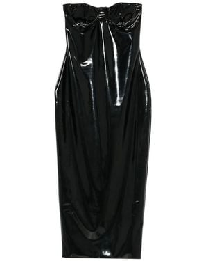 Oséree Strapless Midi Dress - Black