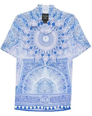 CAMILLA キャンプカラー シャツ - ブルー