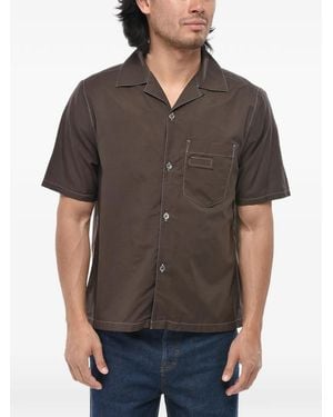 BERNER KUHL Camisa Con Costuras En Contraste - Gris