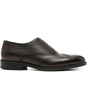 JOHN HARRISON Brogue-Detail Derby Shoes - White