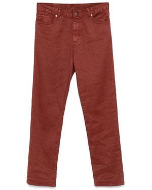 ZEGNA ロゴパッチ ジーンズ - レッド