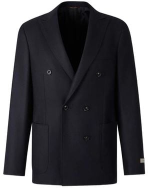 Canali Double-Breasted Blazer - Blue