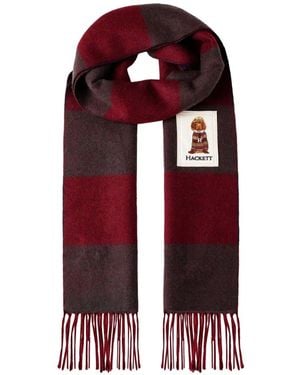 Hackett Harry Striped Scarf - Red