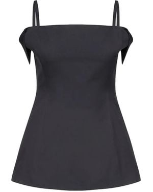 FFORME Sola Square-Neck Top - Black