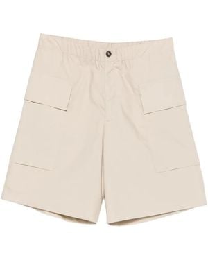 Rhun Button-Up Cargo Shorts - Natural