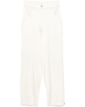 Pinko Satin Trousers - White