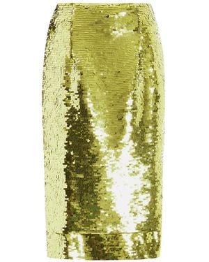16Arlington Nyla Sequin Midi Skirt - Green
