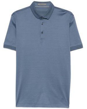 Corneliani Short-Sleeve Polo Shirt - Blue