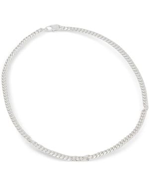 Hatton Labs Collar De Cadena Barbada - Blanco