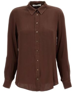 Q-WINS Chemise Boutonnée À Manches Longues - Marron