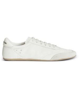 Dolce & Gabbana Calfskin Ginnica Soft Sneakers - White
