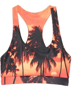 BLUE SKY INN Tropical Sunset Sports Bra - Orange