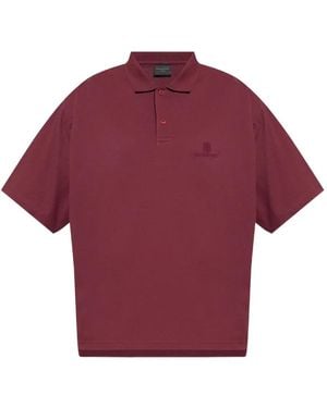 Balenciaga Logo-Embroidered Polo Shirt
