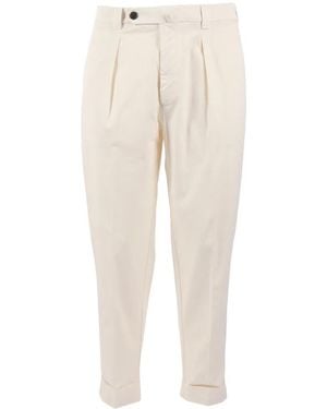 Berwich Pleated Trousers - Natural