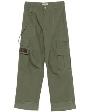 Carrera Contrast-Stitch Multi-Pocket Cargo Trousers - Green