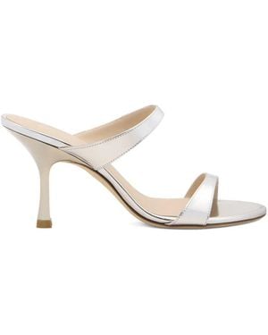 Stuart Weitzman Nudist Pantoletten Mit Zwei Riemen - Weiß