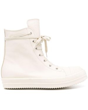 Rick Owens Hi-Top Trainers - Natural