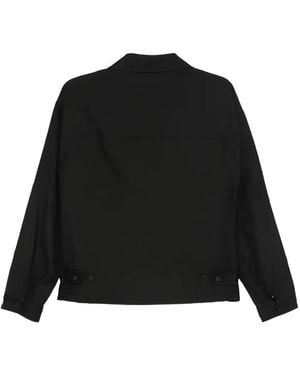 Comme des Garçons Zip-Up Flap-Pocket Jacket - Black