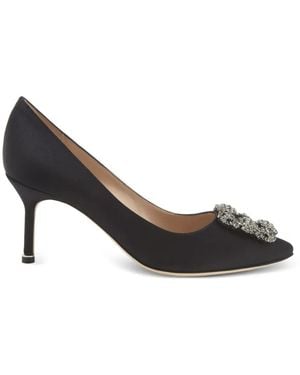 Manolo Blahnik デコラティブヒール パンプス - ブラック