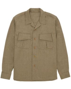 Fortela Fox Buttoned Overshirt - Natural