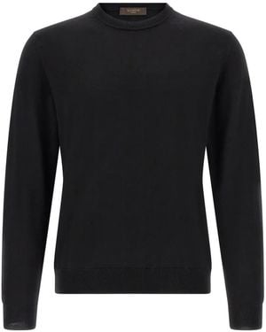 Zanone Virgin Wool Jumper - Black
